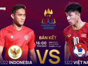 Bóng đá - SEA Games 32: Tương quan trước trận Bán kết U22 Indonesia - U22 Việt Nam, 16h ngày 13/5