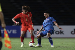 Video bóng đá U22 Thái Lan - U22 Myanmar: Dứt điểm sắc lẹm, tiếc nuối phút 45+3 (SEA Games)