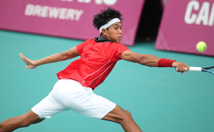 Muhammad Fitriadi của Indonesia giành tấm HCV tennis năm nay