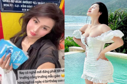 ”Người đẹp phát tờ rơi” ở trường mẫu giáo hút ánh nhìn hóa ra là cựu hot girl nóng bỏng