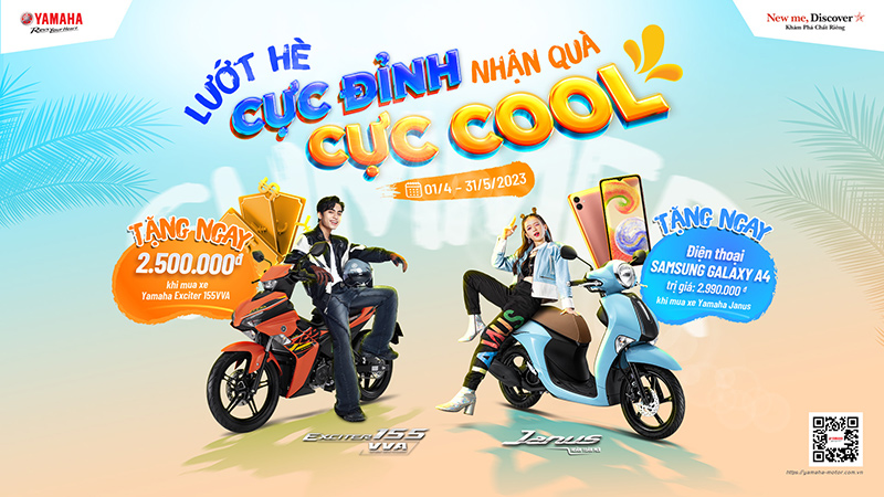 Chương trình khuyến mãi “Lướt hè cực đỉnh - Nhận quà cực cool" của Yamaha