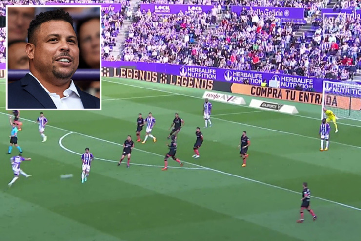 Ronaldo "béo" điên tiết vì trọng tài cướp đi bàn thắng quan trọng của Real Valladolid trước Sevilla