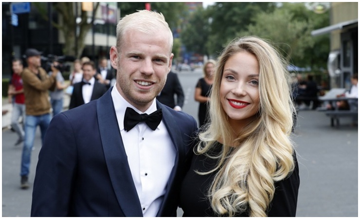 Cầu thủ Hà Lan Davy Klaassen may mắn có một người bạn gái tri kỷ là cô Laura Benschop. 
