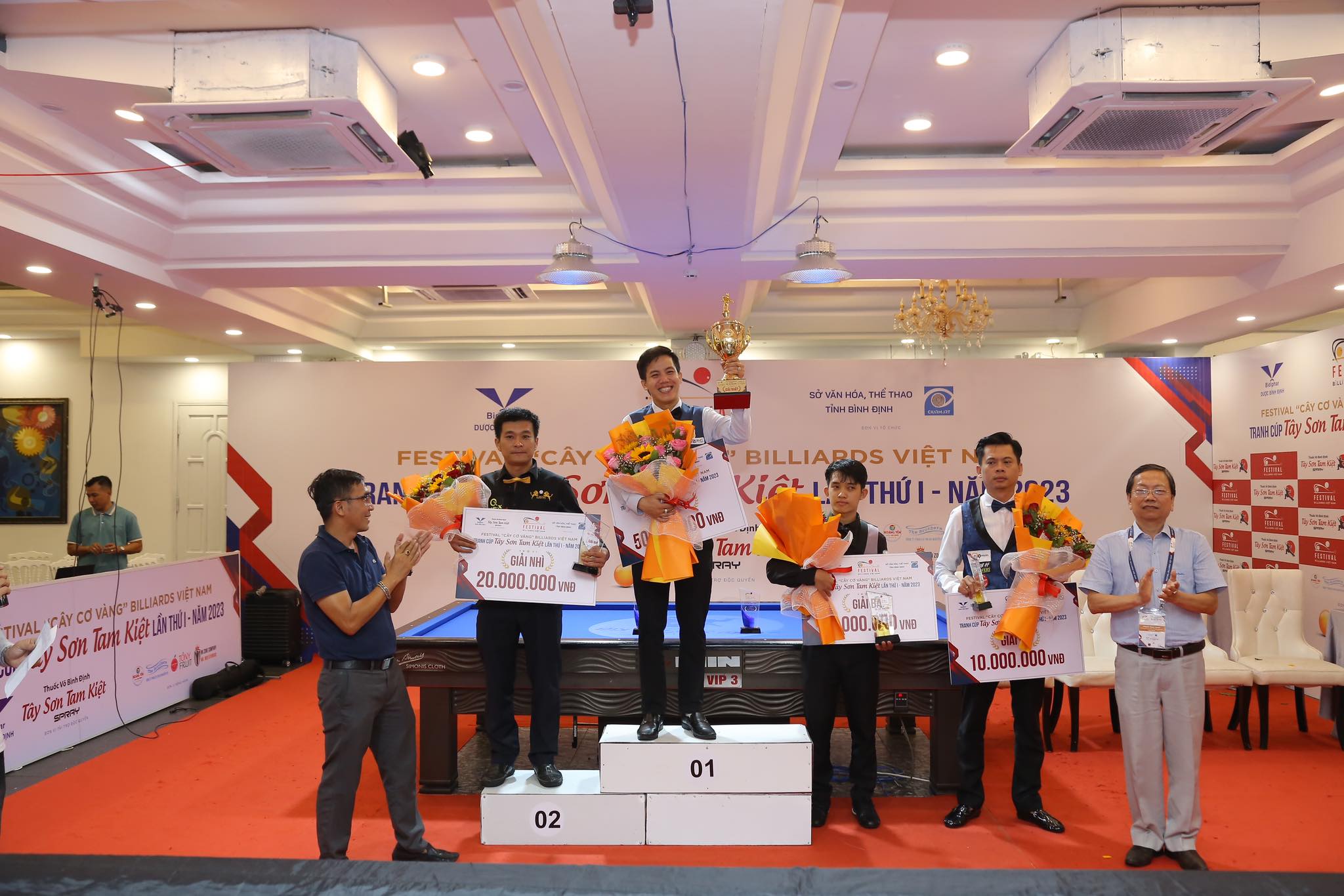 Nguyễn Huỳnh Phương Linh thống trị ở giải carom 3 băng Festival cây cơ vàng billiards Việt Nam