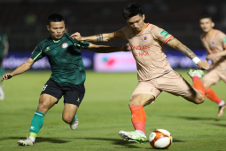 Video bóng đá TP HCM - CAHN: ”Cơn mưa” bàn thắng, Văn Thanh tỏa sáng (V-League)