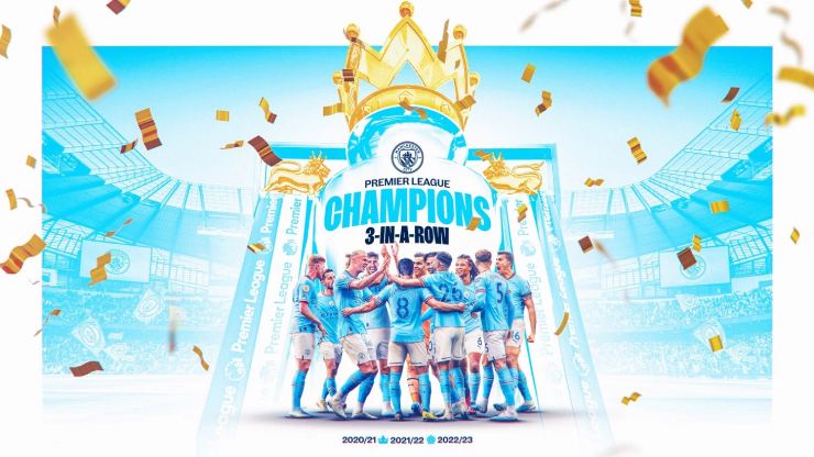 Man City chính thức vô địch Ngoại hạng Anh 2022/23