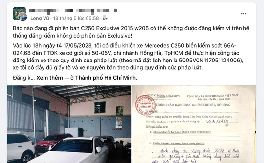 Chủ phương tiện đăng tải vụ việc lên mạng xã hội facebook