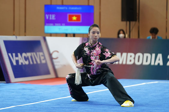 Dương Thúy Vi giành HCV thứ 7 qua 5 kỳ SEA Games .(Ảnh: NGỌC LINH)