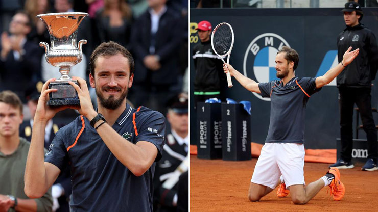 Daniil Medvedev vô địch Rome Masters 2023 và giành danh hiệu đầu tiên trên mặt sân đất nện trong sự nghiệp