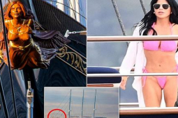 Tượng nữ thần trên siêu du thuyền của tỷ phú Bezos giống hệt bạn gái ”nóng bỏng”