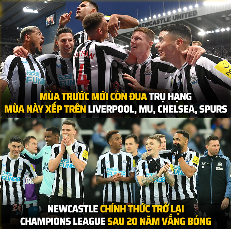 Chiếc vé dự C1 sau 20 năm chờ đợi của Newcastle.