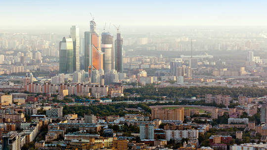 Thủ đô Moscow (Nga) nhìn từ trên cao. Ảnh:&nbsp;&nbsp;Getty Images/ Mordolff
