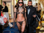 Thời trang - Siêu mẫu Irina Shayk gây sốc khi mặc nội y ở Cannes