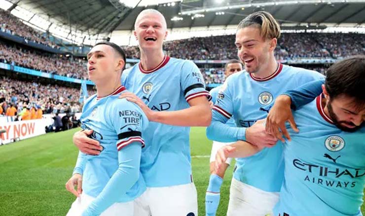 Haaland, Foden, Grealish và Bernardo Silva ghi bàn&nbsp;một cách tưng bừng hàng thủ MU