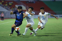 Video bóng đá Bình Định - Nam Định: Siêu phẩm hạ Văn Lâm, lợi thế bất ngờ (V-League)