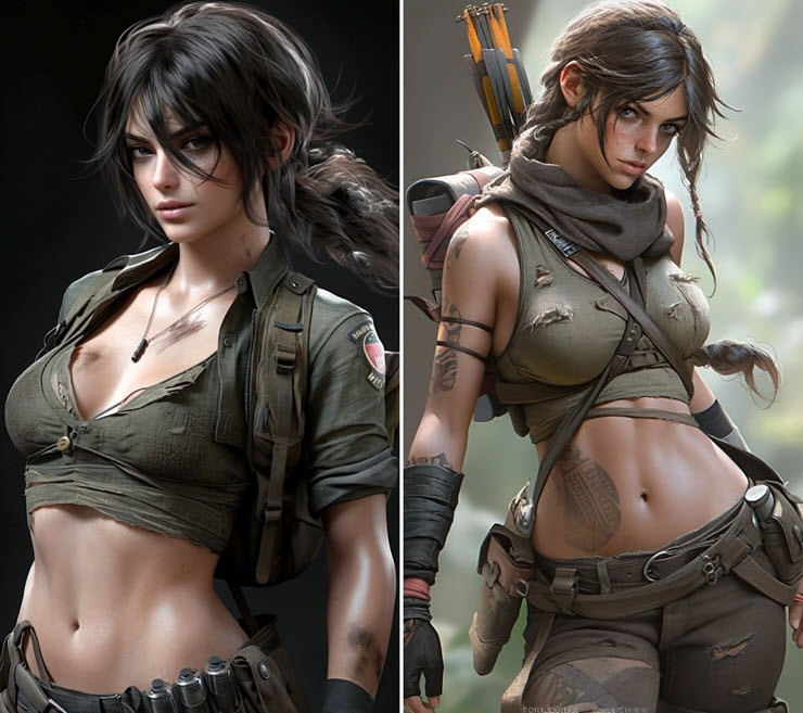 Ngắm nữ nhân vật Lara Croft game Tomb Raider do AI vẽ “đốn tin” người hâm mộ - 5