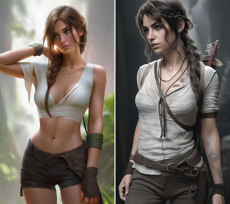 Ngắm nữ nhân vật Lara Croft game Tomb Raider do AI vẽ “đốn tin” người hâm mộ - 6