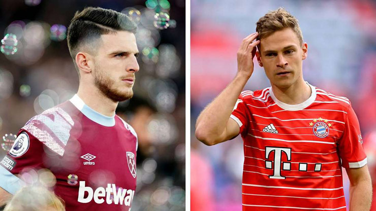 Bayern Munich muốn có Declan Rice (West Ham) với giá hơn 100 triệu euro để phòng trường hợp Joshua Kimmich tới Barcelona hè này