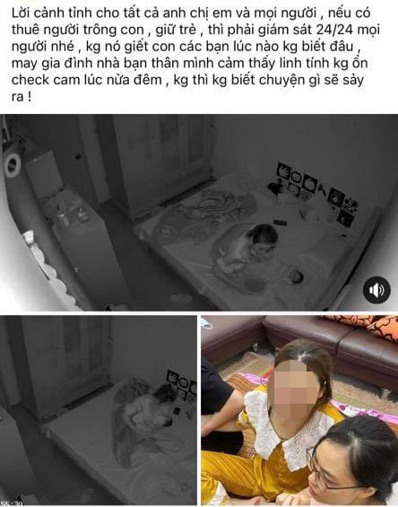 Hà Nội: Công an xác minh clip bảo mẫu nghi bạo hành cháu bé 1 tháng tuổi - 1