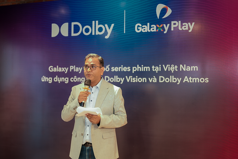 Ông Ashim Mathur nhấn mạnh, sự kết hợp hoàn hảo giữa Dolby Vision và Dolby Atmos sẽ đưa trải nghiệm giải trí lên tầm cao mới theo cách dễ dàng hơn bao giờ hết.