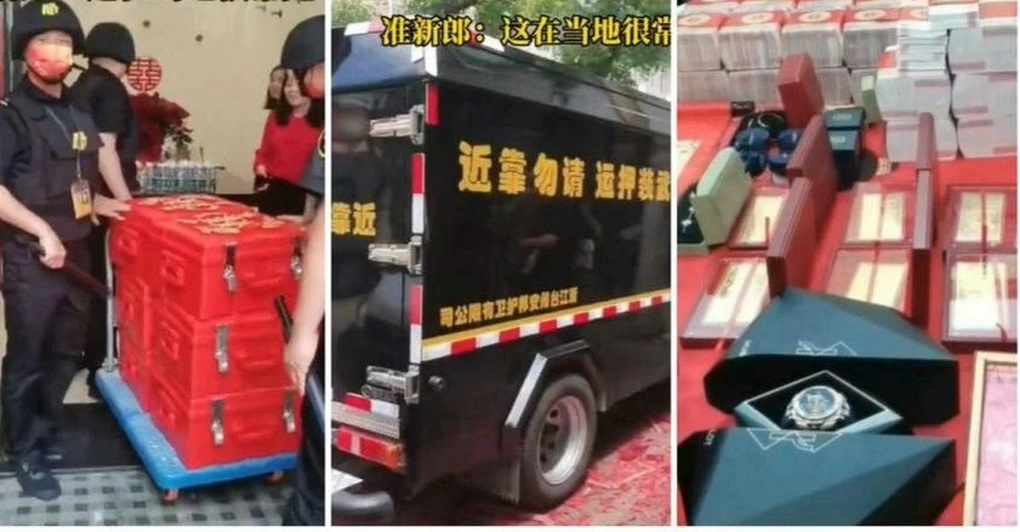 Trung Quốc: Dùng xe bọc thép, áp tải 32 tỷ đồng tiền sính lễ và vàng đến nhà gái - 1