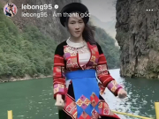 Thời trang - Lê Bống bị la ó vì clip nhảy tiktok trên sông Nho Quế