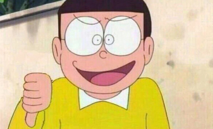 Số ngón tay của nhân vật Nobita quả là khác biệt.
