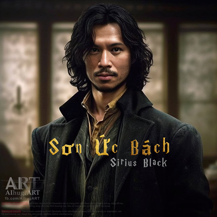 Rapper Đen Vâu trong vai Sirius Black.