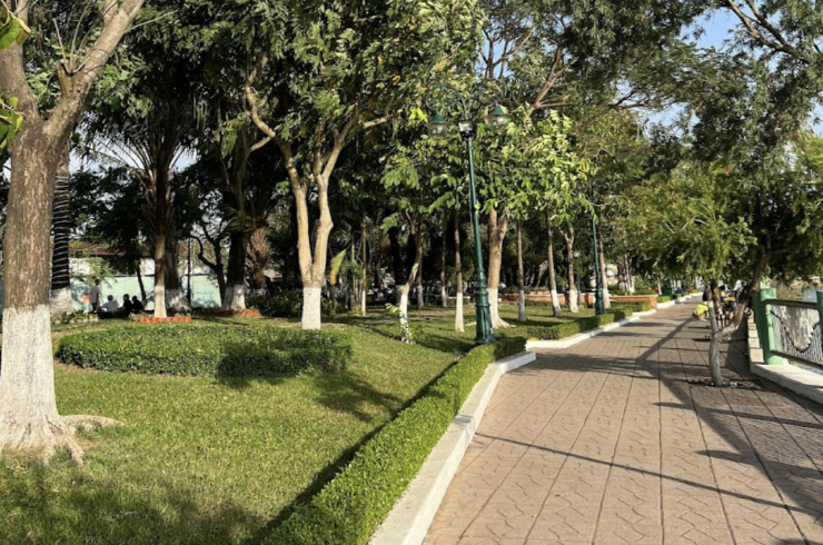 Một góc Công viên Nguyễn Văn Trị nơi xảy ra vụ án mạng