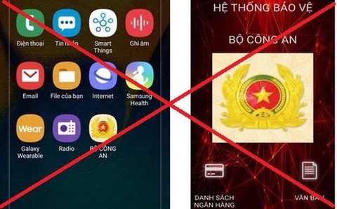 Các đối tượng tinh vi làm giả "app" Bộ Công an để đánh cắp mã OTP rồi thực hiện chuyển tiền trong tài khoản của các bị hại