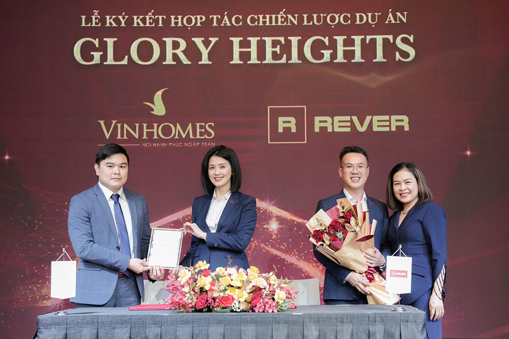 Rever ký kết hợp tác chiến lược với Vinhomes - dự án Glory Heights ngày 7.6.2023