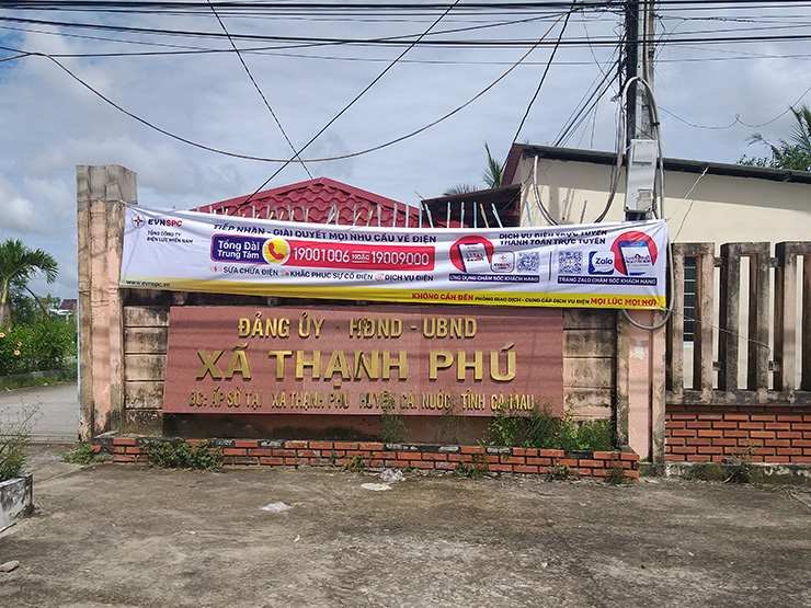 UBND xã Thạnh Phú nơi ông Khuôl công tác