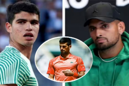 Djokovic bị đánh giá thấp hơn Alcaraz, Kyrgios liền ”dội gáo nước lạnh”