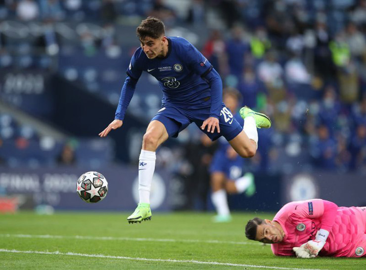 Kai Havertz ghi bàn cho Chelsea để khiến Man City hụt vô địch Champions League năm 2021