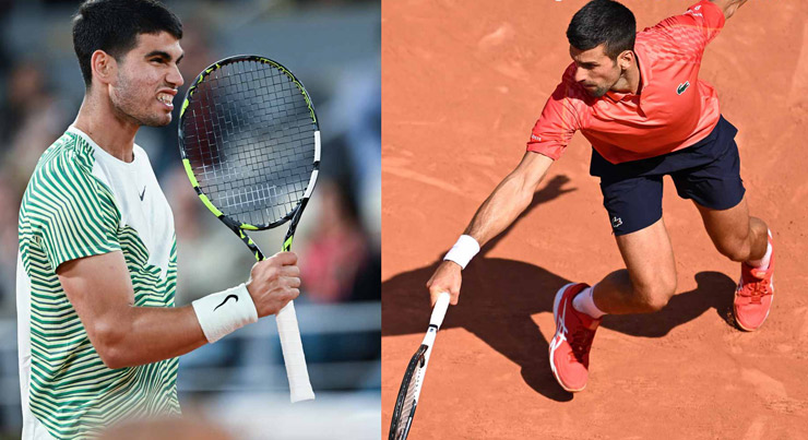 Diễn biến trận bán kết Roland Garros giữa Carlos Alcaraz và Novak Djokovic chứa đựng nhiều bất ngờ