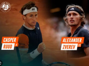 Thể thao - Video tennis Ruud - Zverev: Kinh hoàng set thắng 6-0, hẹn tranh cúp với Djokovic (Roland Garros)