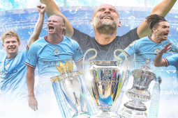 Man City ”lên đỉnh” châu Âu: Báo Anh ngả mũ kì tích, khen vĩ đại như MU 1999