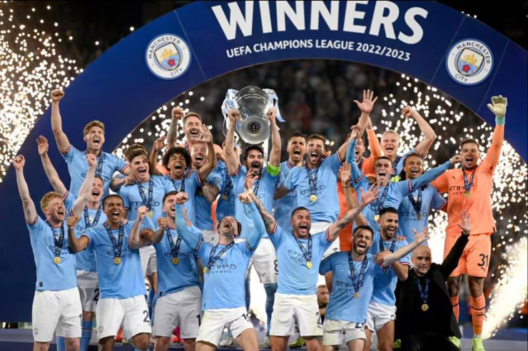 Man City đăng quang Champions League và chính thức hiện thực hóa giấc mộng "ăn ba" mùa này