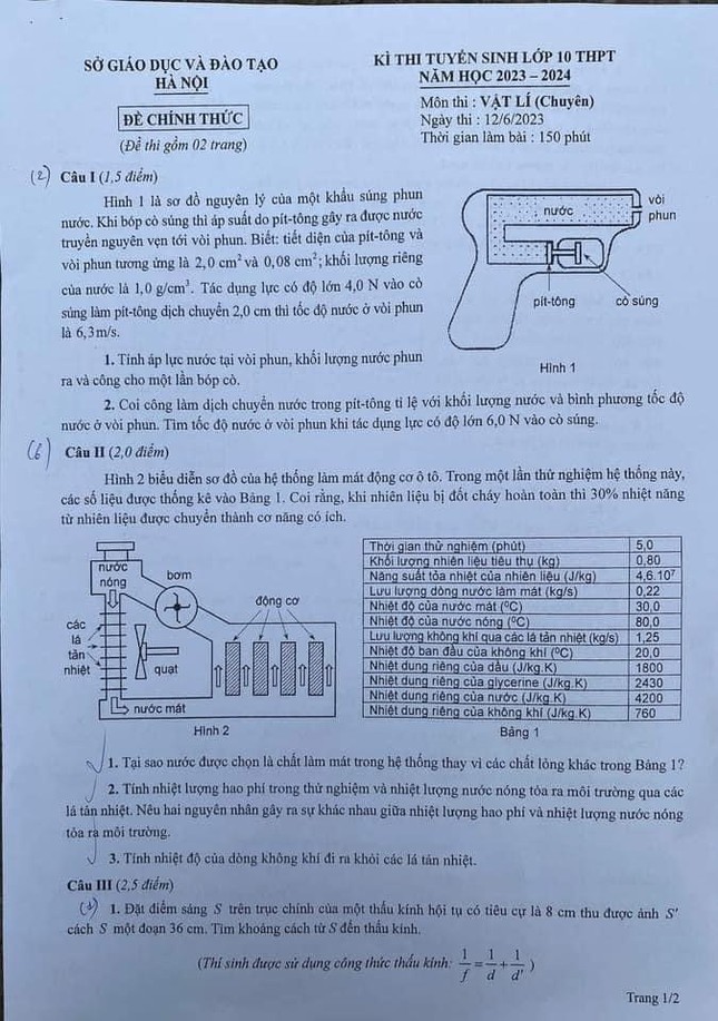 Hi hữu đề thi vào lớp 10 chuyên ở Hà Nội, làm đúng hết cũng chỉ được 9,5 điểm - 1