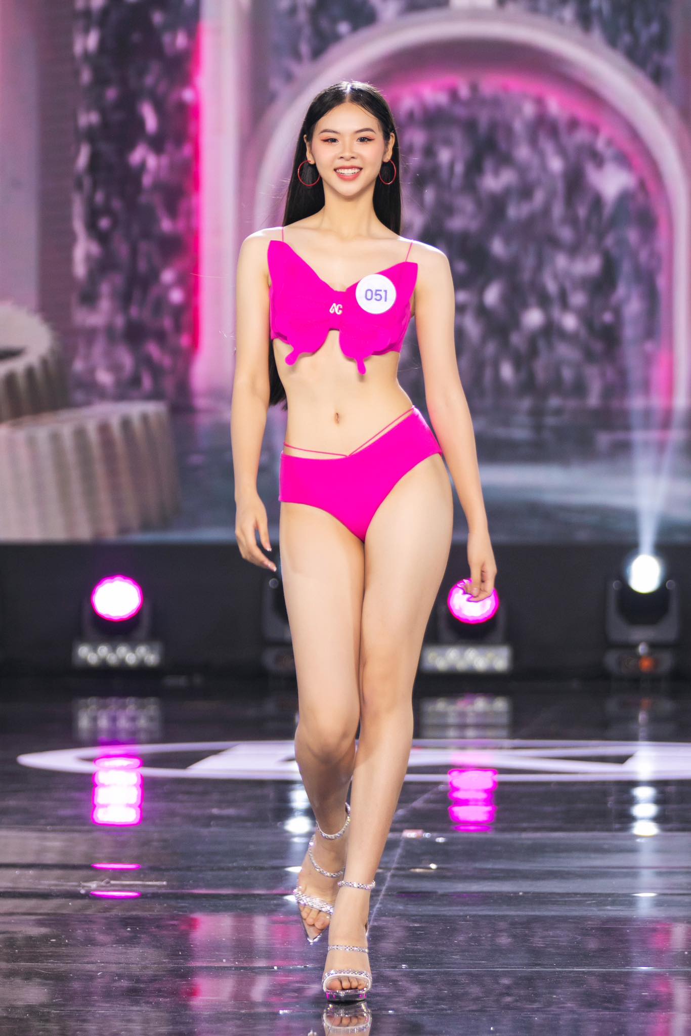 Ngân Hà trong phần thi&nbsp;bikini.