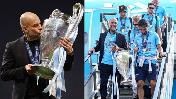 Man City "ăn ba" thần thánh dưới thời HLV Pep Guardiola