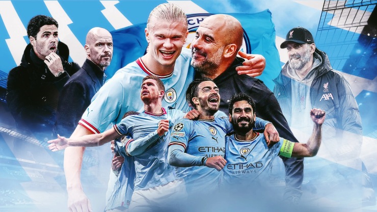 Pep Guardiola giúp Man City thống trị bóng đá Anh và châu Âu