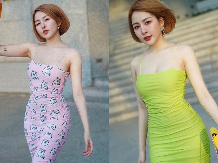 Trâm Anh là một trong những tín đồ của váy bodycon.&nbsp;
