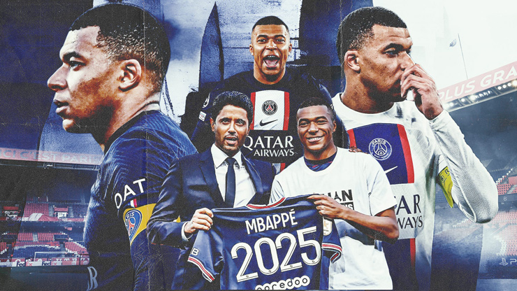 Câu chuyện giữa Mbappe và PSG đang gặp lục đục