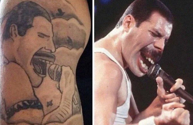 Khuôn mặt của cố ca sĩ kiêm nhạc sĩ Freddie Mercury trông giống như một con ngựa.
