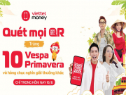 Thị trường - Tiêu dùng - Viettel Money trao thưởng 10 xe Vespa khai hội ‘Ngày không tiền mặt’