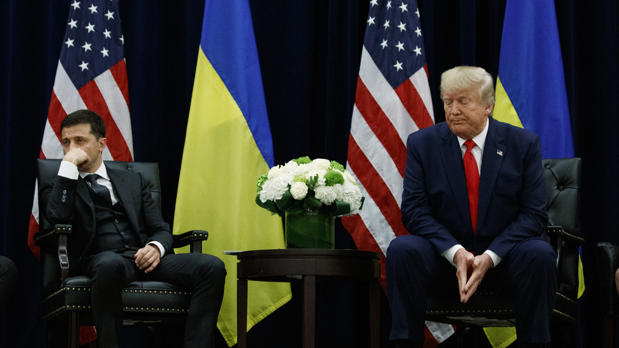 Ông Zelensky gặp ông Trump ở thành phố New York vào năm 2019.