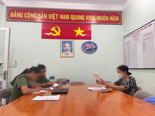 Cơ quan công an làm việc với bà T.T.L.C