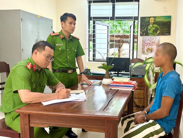 Kpă Lúa tại cơ quan công an. Ảnh: Công an tỉnh Gia Lai