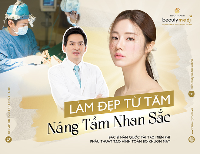 Thí sinh tham gia chương trình “Làm đẹp từ tâm - Nâng tầm nhan sắc” được tài trợ miễn phí 100% chi phí phẫu thuật tạo hình gương mặt